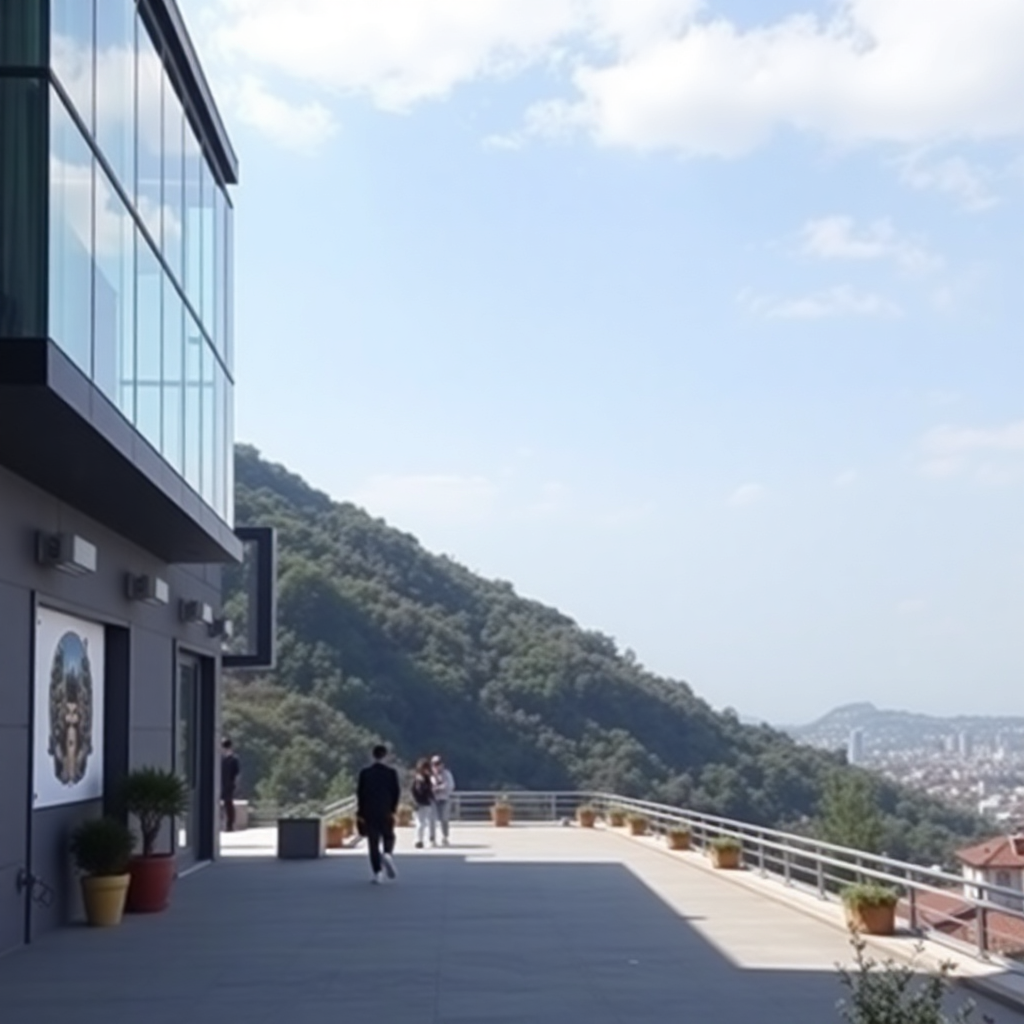 Mevsim geçişlerinin hava durumunu gösteren bir manzara
