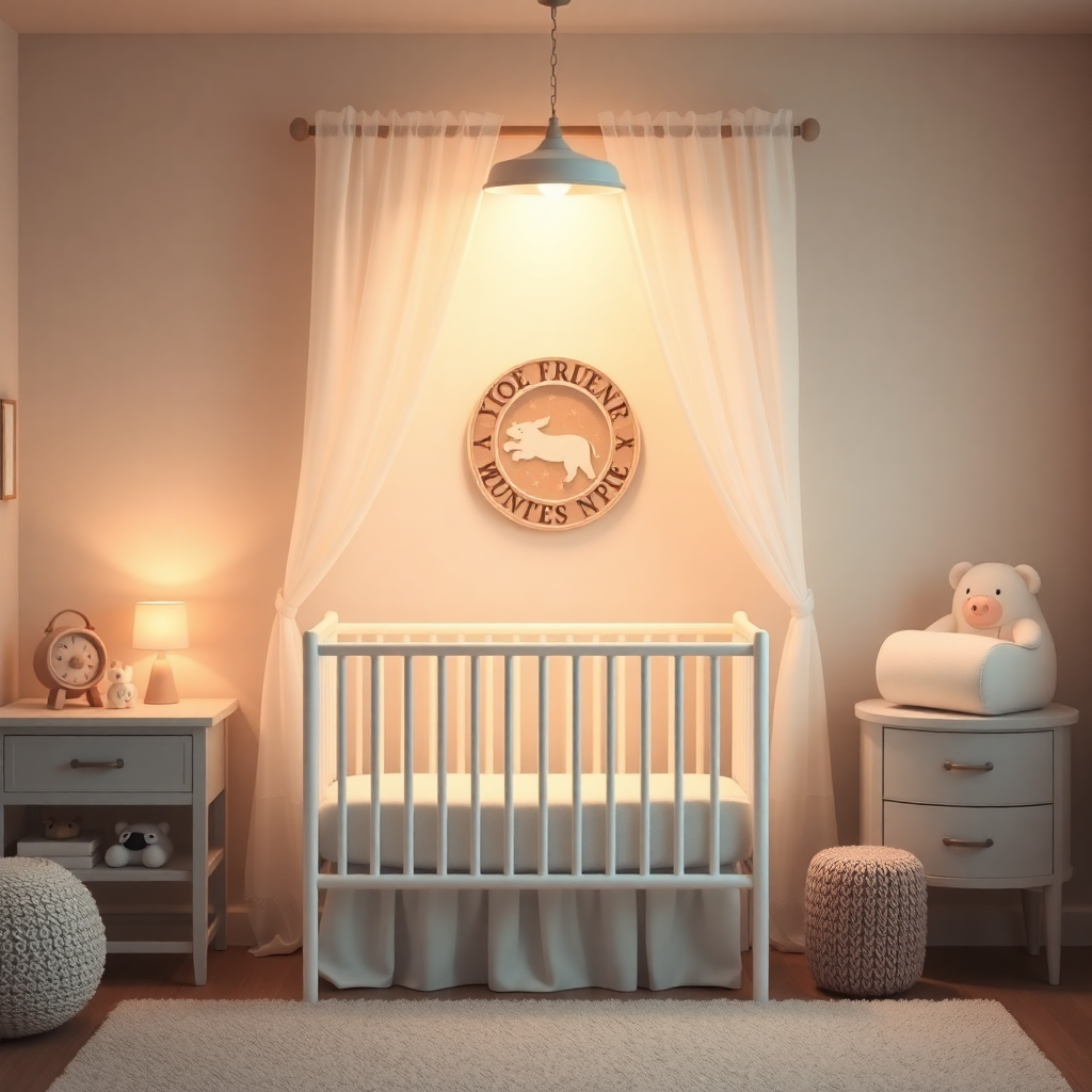 Rahat bir bebek odası görüntüsü