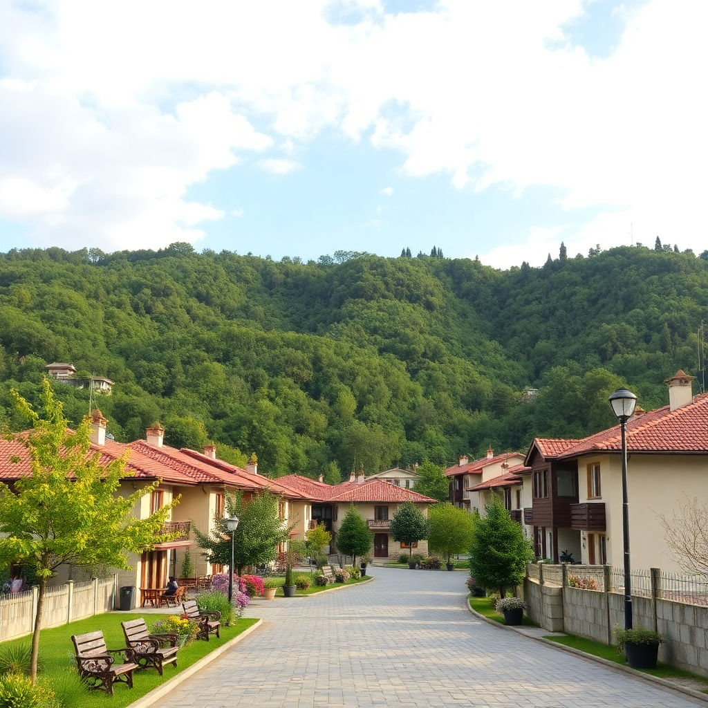 Sakin bir doğa manzarası