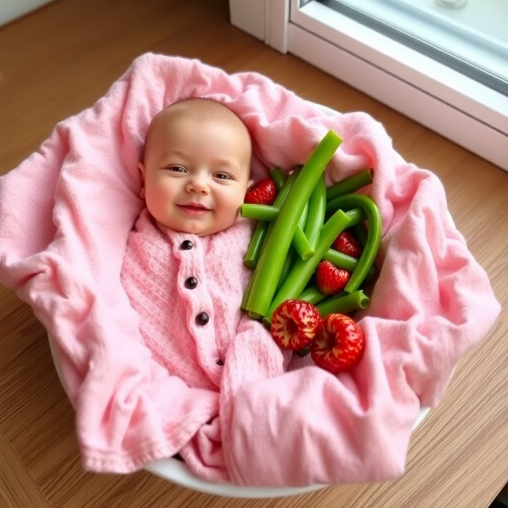 Bebek ürünleri alışveriş sahnesi