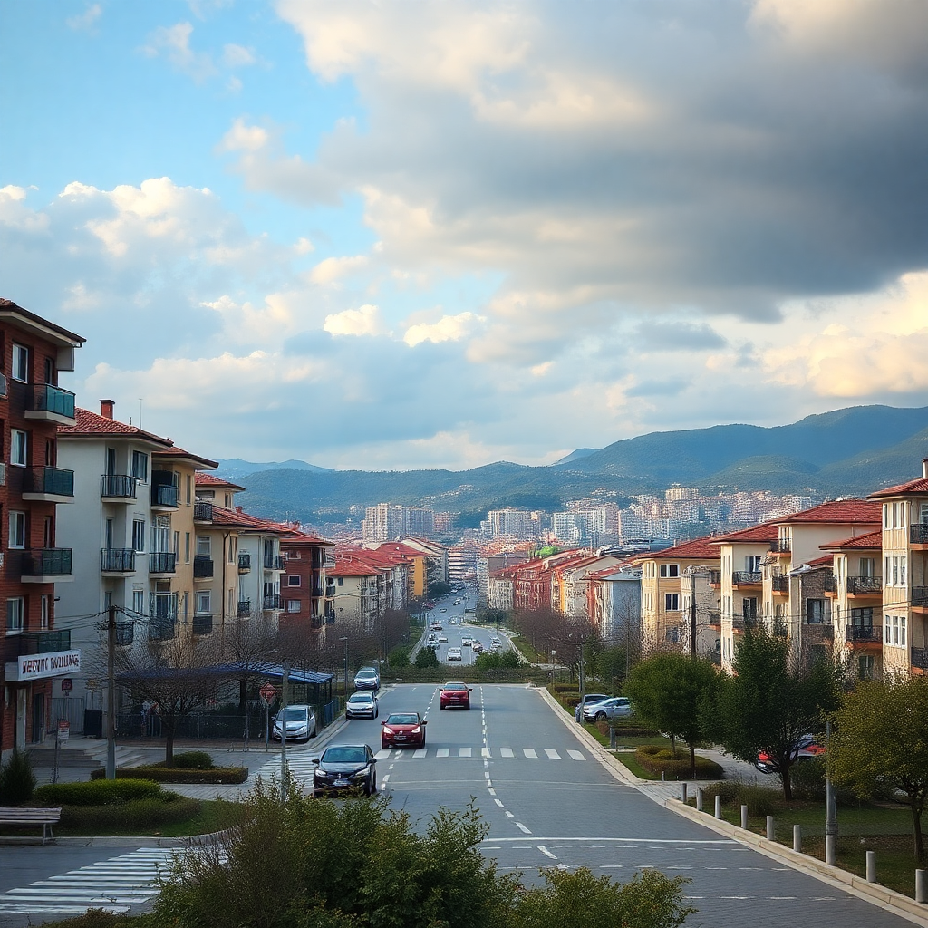 Mevsim değişikliklerini gösteren güzel bir peyzaj manzarası.