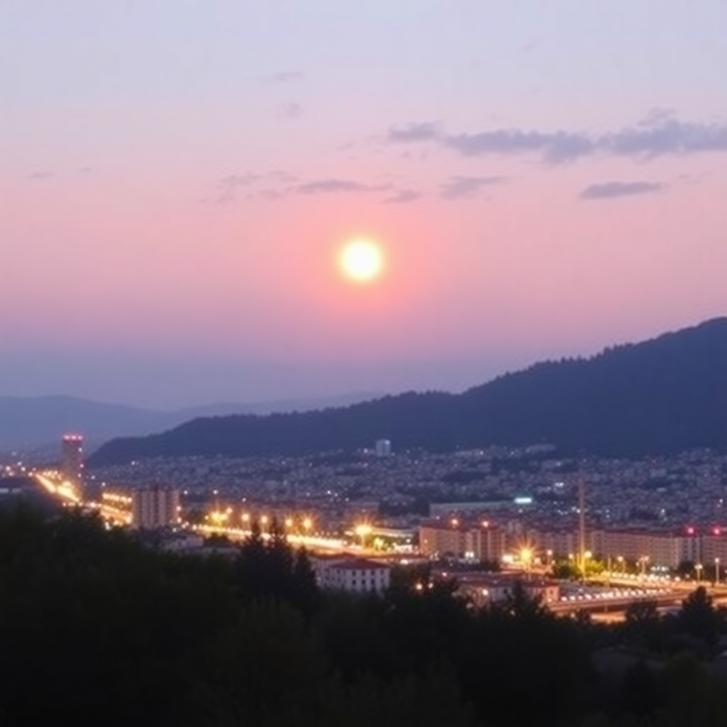 Huzurlu bir göl manzarası