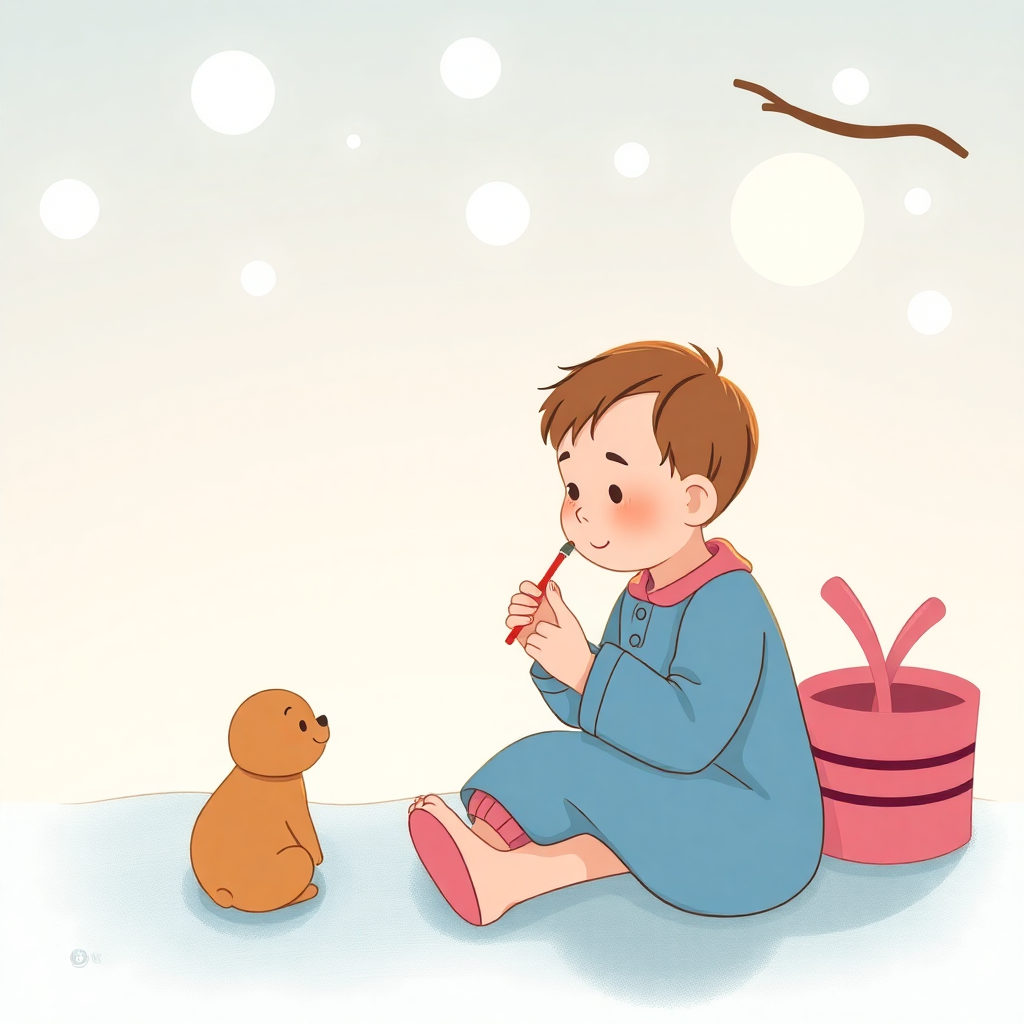 Bir bebek huzur içinde uyuyor