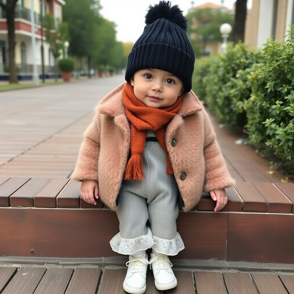 Bebeğin modası için çeşitli giysi ve aksesuarlar