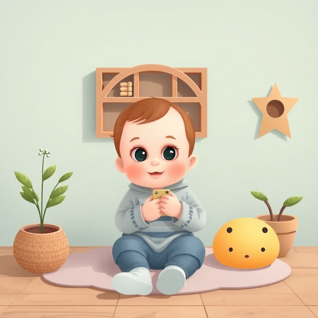 Bir bebek huzur içinde uyuyor.