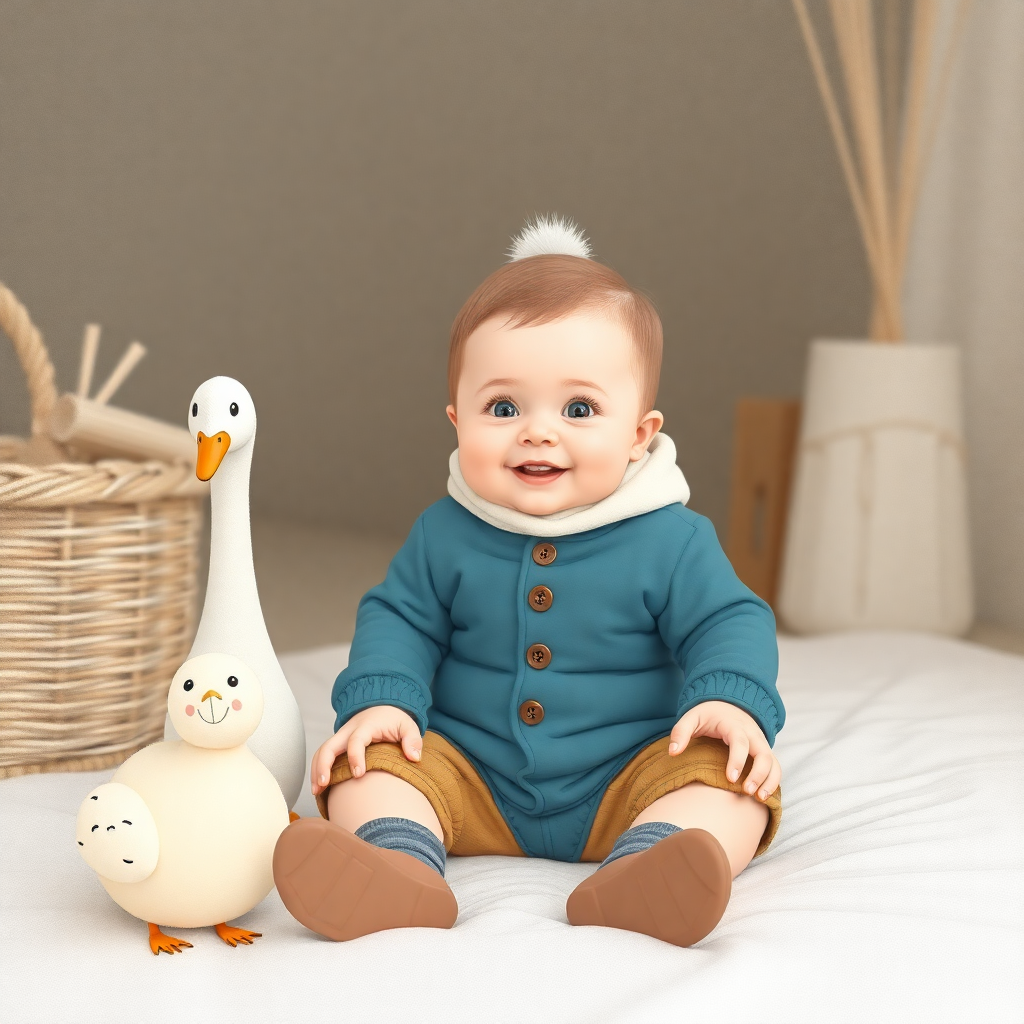 Bebek ürünleri sergilenmiş bir bebek mağazası