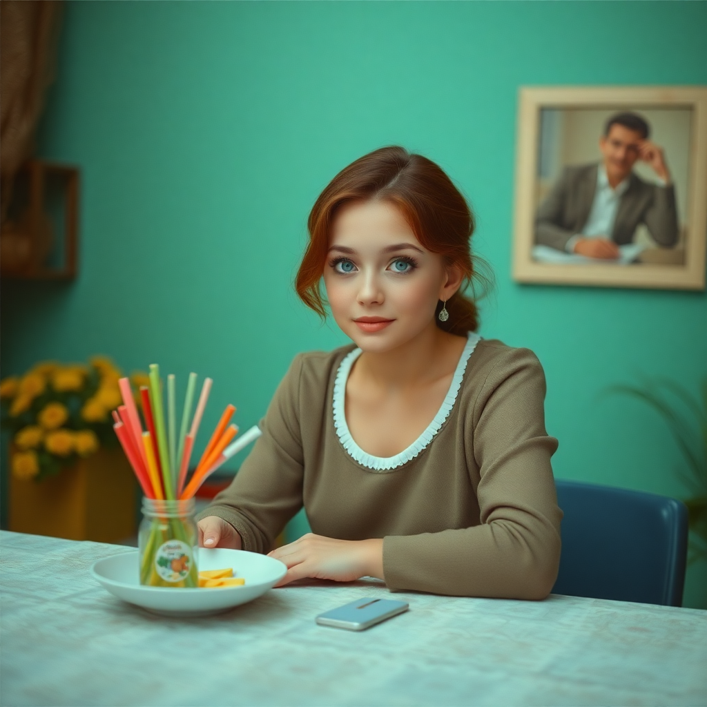 Ekranda film izleyen bir aile, rahat bir oturma odası