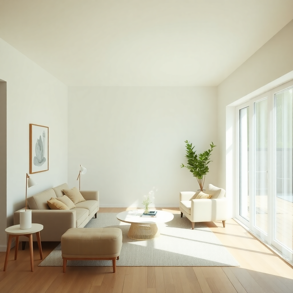 Minimalist bir yaşam alanı