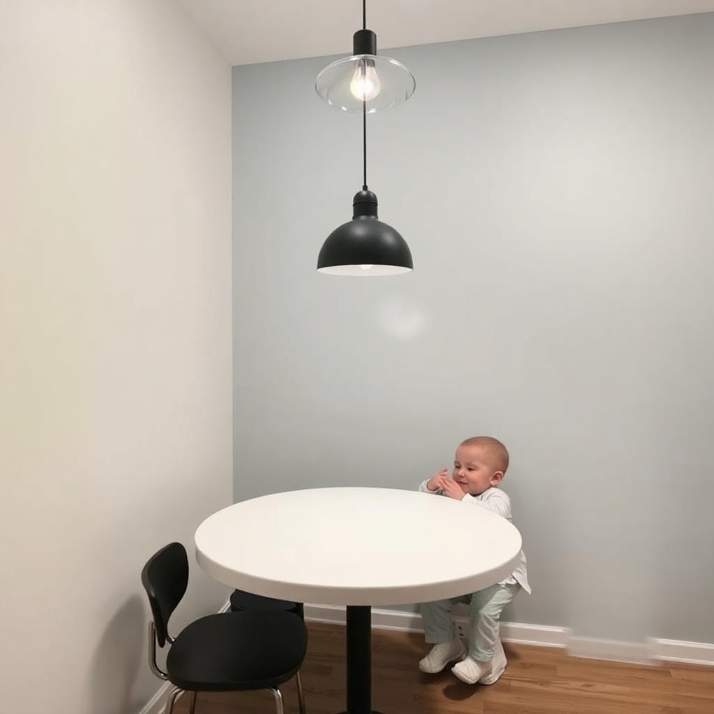 Sağlıklı yemek yiyen mutlu bir bebek