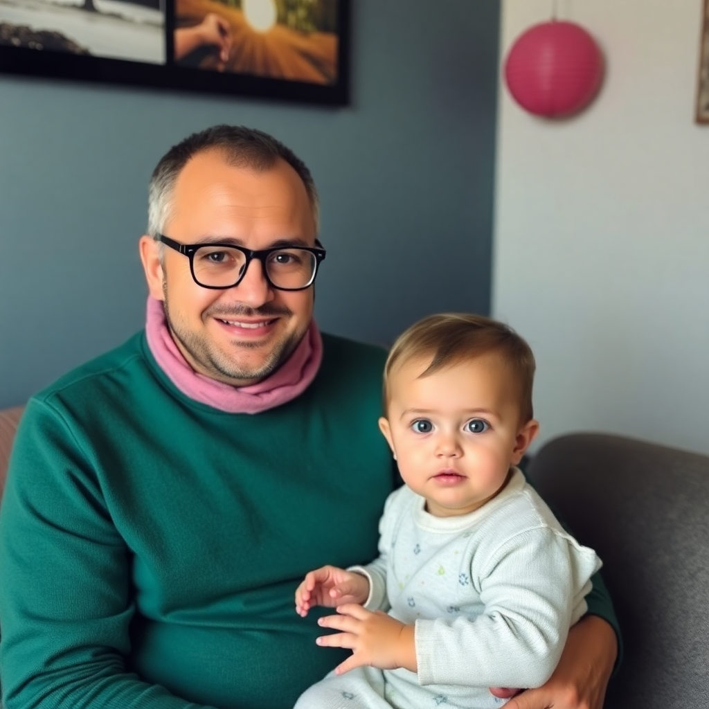 Bebek uyurken huzurlu bir görüntü