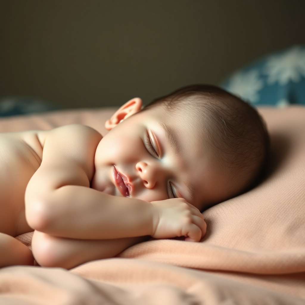 Huzur içinde uyuyan bebek