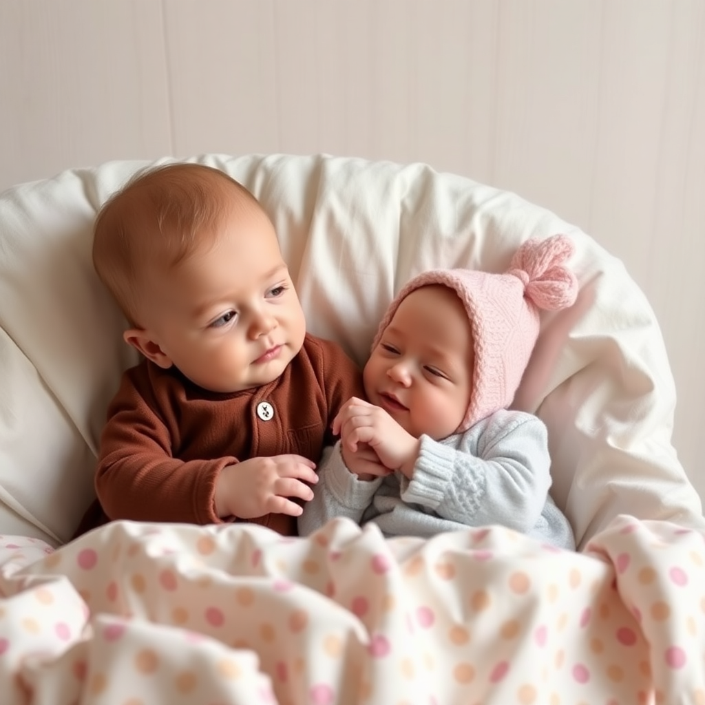 Renkli oyuncaklar ile oynayan sevimli bir bebek