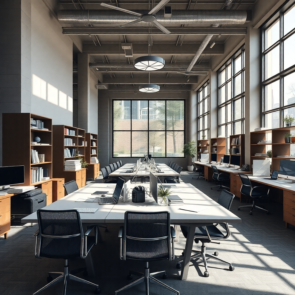 Modern bir ofis düzeni