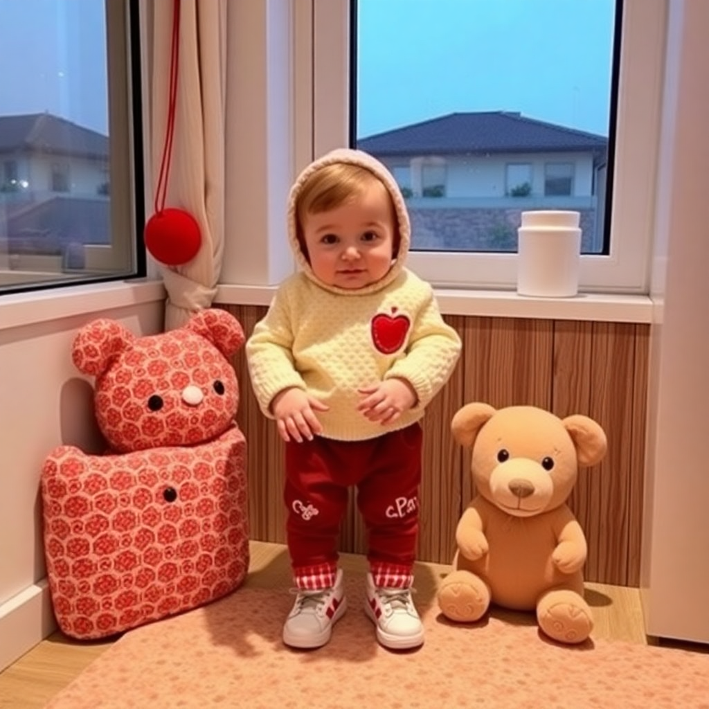 Bebek sağlıklı organik gıda yerken