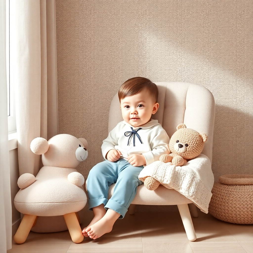 Bebek banyo yaparken huzurlu bir an