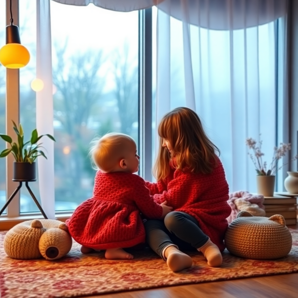 Düzenli bir bebek odası görüntüsü, bebek eşyaları ile