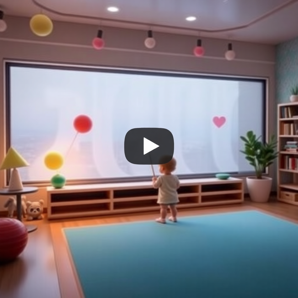 Eğitici video oyunları oynayan bir çocuk
