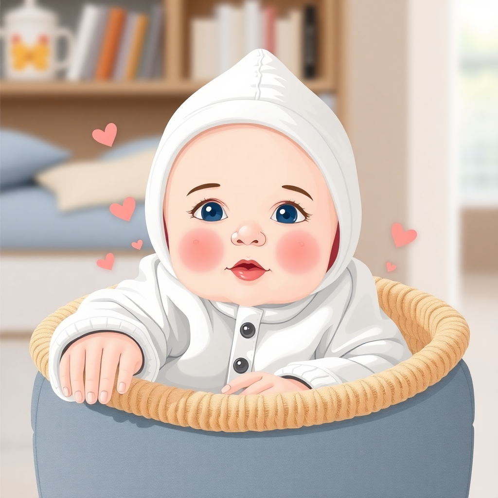 Aile, bebekleriyle oynamakta ve neşeli bir ortamda gelişim sürecini desteklemekte.